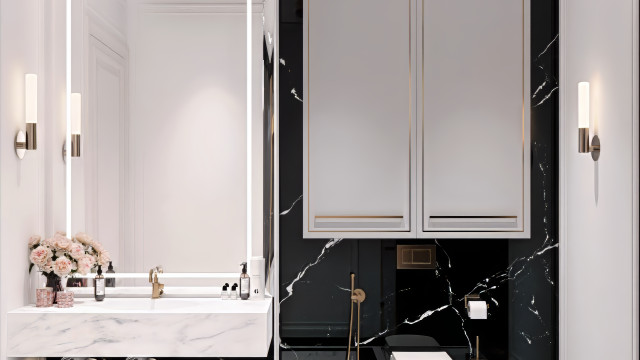 Glamorous Bathroom Design In Abu Dhabi