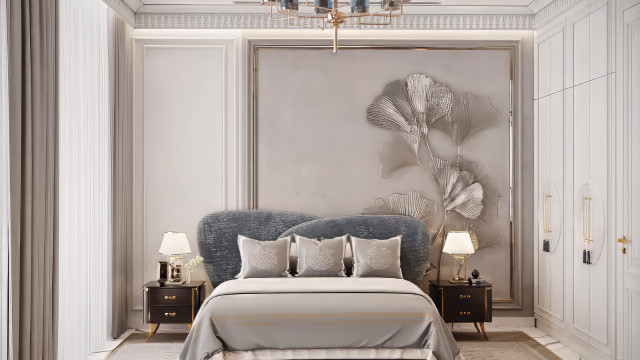 Интерьер главной спальни — роскошный современный дизайн