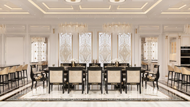 Dining room design in Al Ain