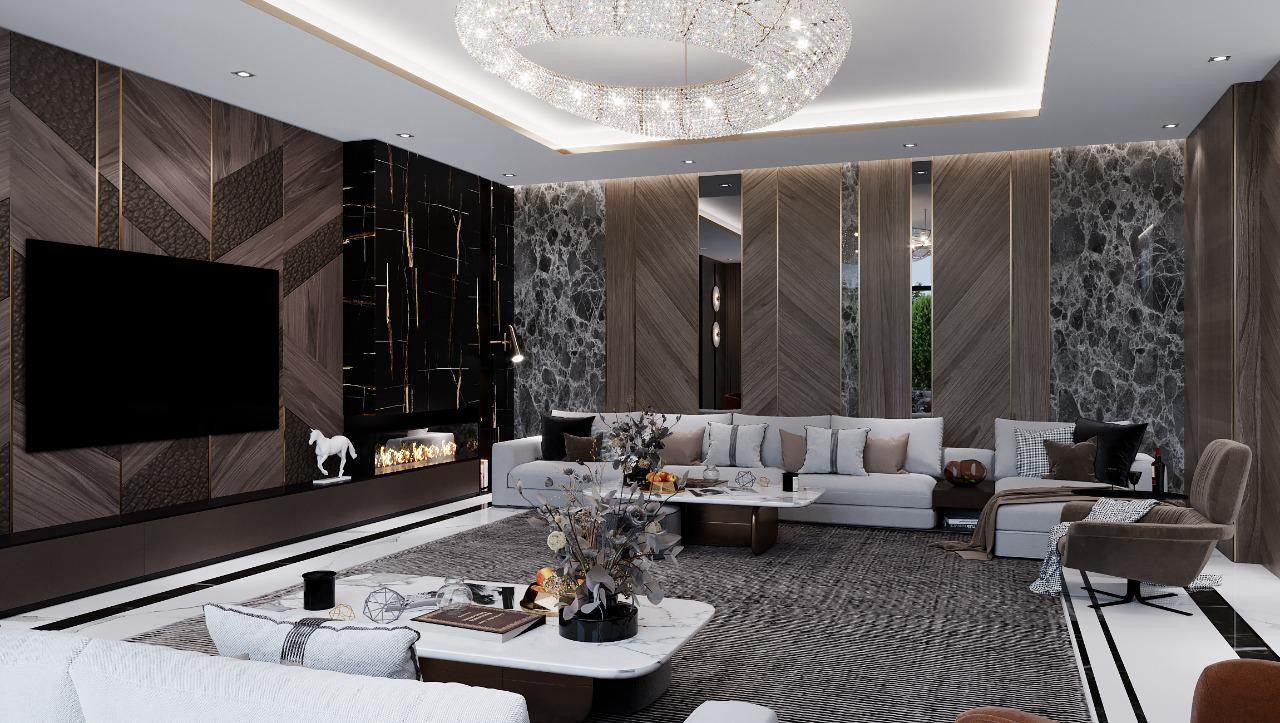 Elegant Family Sitting Room Design