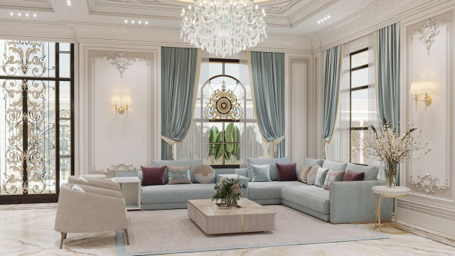 Traditional Family Sitting Zone Interior Design