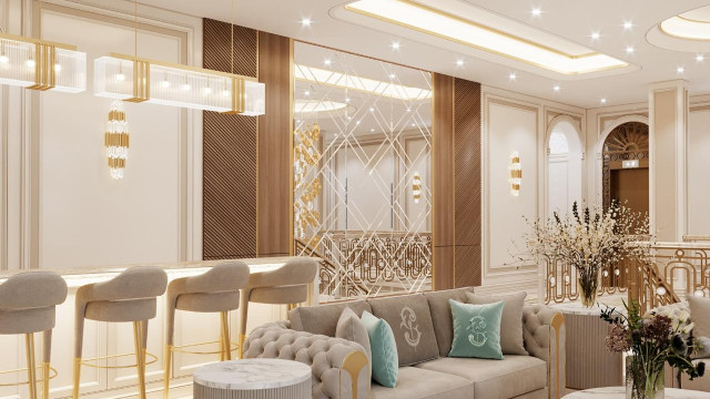 Shabby Chic family sitting room in Luxury Style