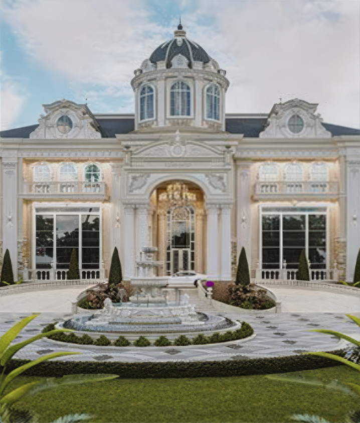 Large villa exterior design