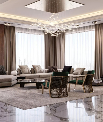 MODERN AESTHETIC FOR THE PENTHOUSE INTERIOR