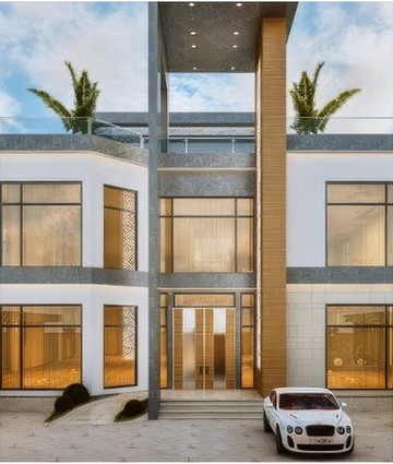 Rich modern exterior