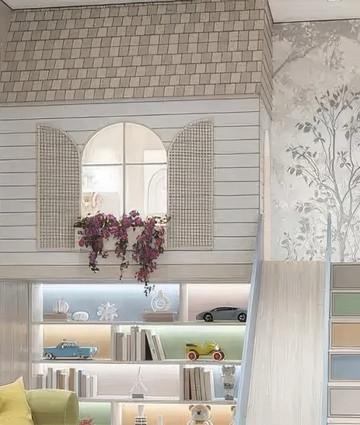 Colorful Kids Bedroom: Space Maximization in Renovation