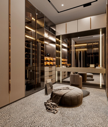 Man's Wardrobe Interior