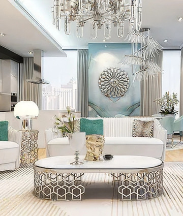 Prestige interior design at Dubai Blue Waters Apartment