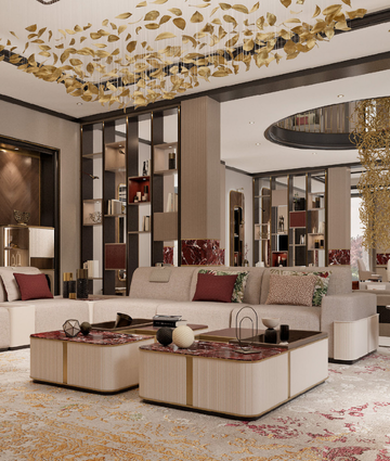 Luxury italian living room furniture