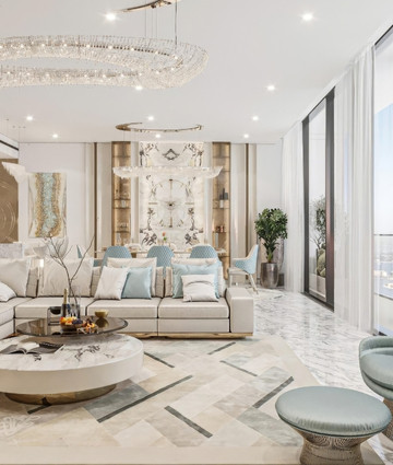 Luxury interior design at Dubai Palm Private Villa