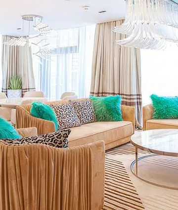 Unbelievably gorgeous apartment interior design at Dubai Blue Waters