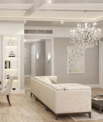 Open space apartment interior design in Dubai - Downtown Apartment