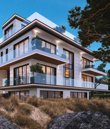 Modern villa exterior