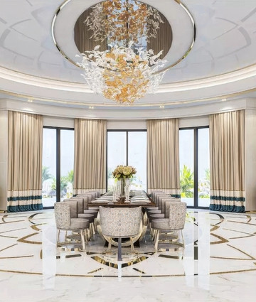 Modern villa interior design Qatar