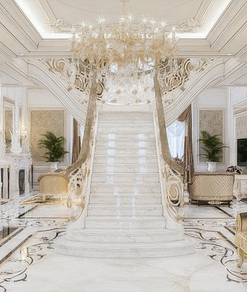 Gorgeous luxurious villa interior