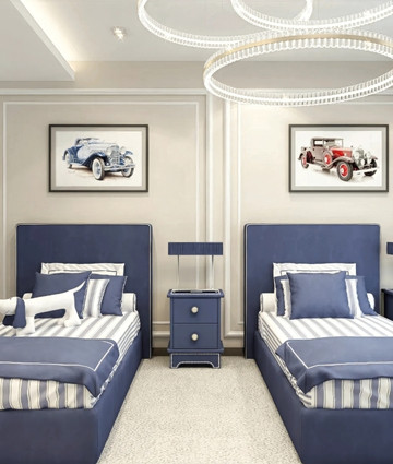 Comfortable Children`s Bedroom Design For Boys