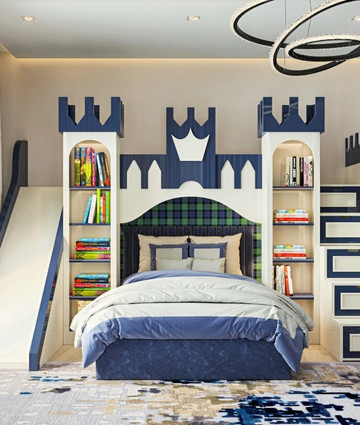 Stylish Kid`s Bedroom For A Boy