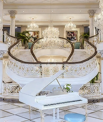 Sophisticated designer villa interior