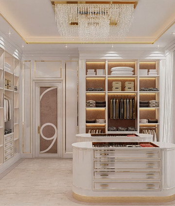 Gorgeous Dressing Room Design in Dubai