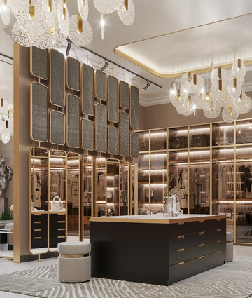 Luxury Interior Design for Dressing room in Saudi Arabia
