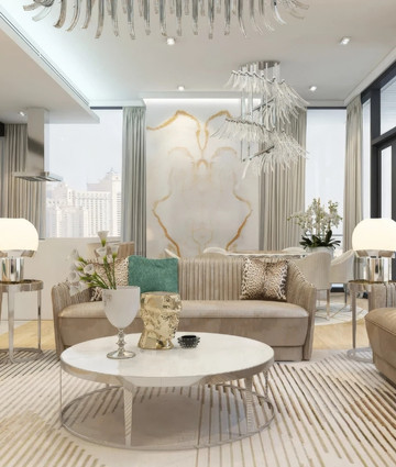 Luxury Interior Design at Dubai Blue Waters Apartment