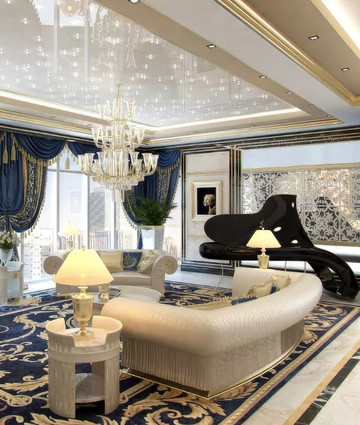Best interior Designers in China | Royal Luxury Penthouse Interior Design in Shanghai