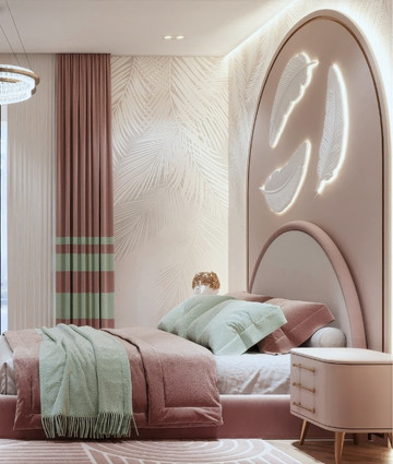Whimsical Elegance in Kid’s Bedroom Interior