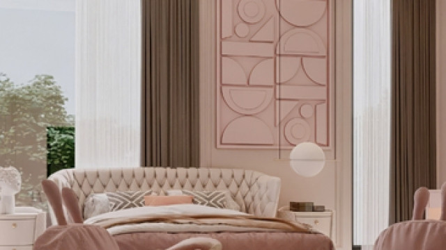 Индивидуальный дизайн спальни в роскошном стиле