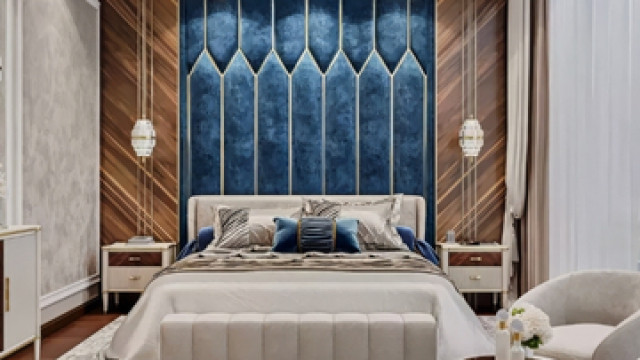 أثاث وديكور ممتاز لغرفة نوم فاخرة