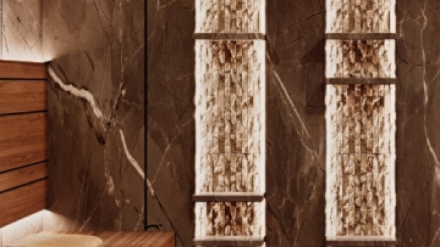 Дизайн сауны в ОАЭ — элегантный современный интерьер