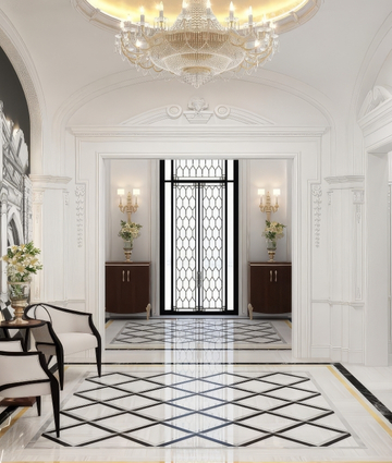 MOST LUXURIOUS ENTRANCE AREA BY INTERIOR DESIGNERS IN DUBAI