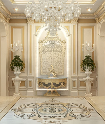 Magnificent entrance hall interior