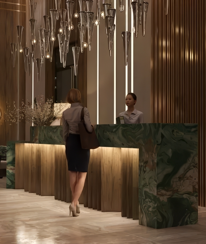 Hotel lobby design dubai