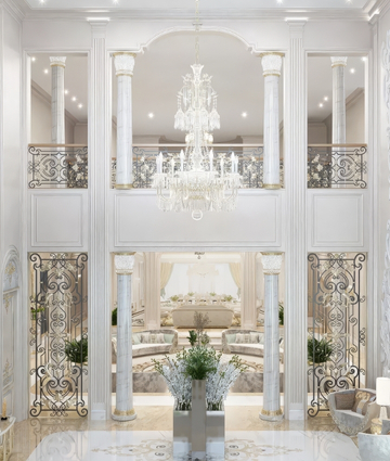 Luxury Entrance Design for Royal Style Villa