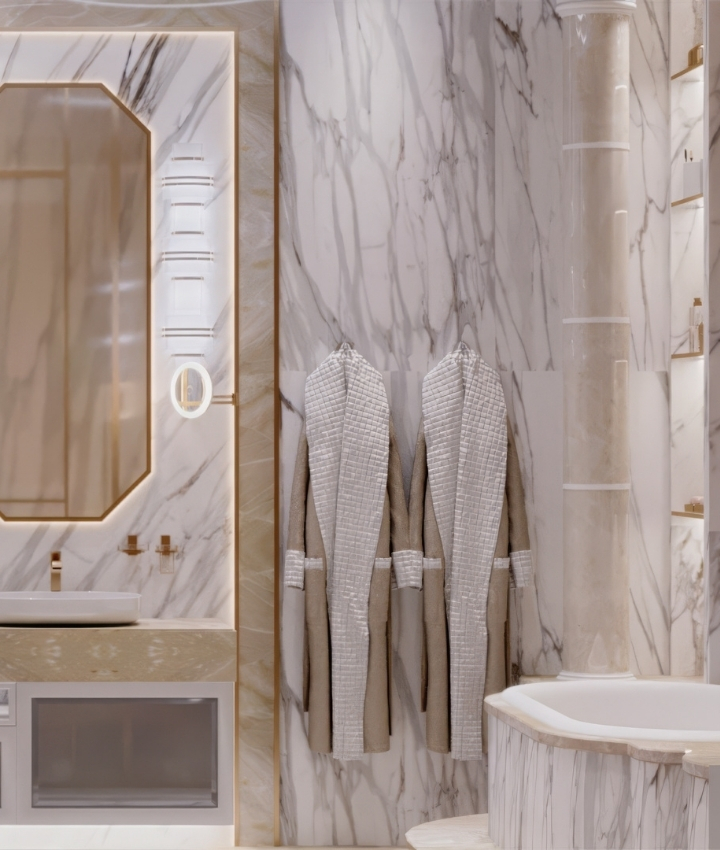 LUXURY BATHROOM INTERIOR DESIGN IN RIYADH