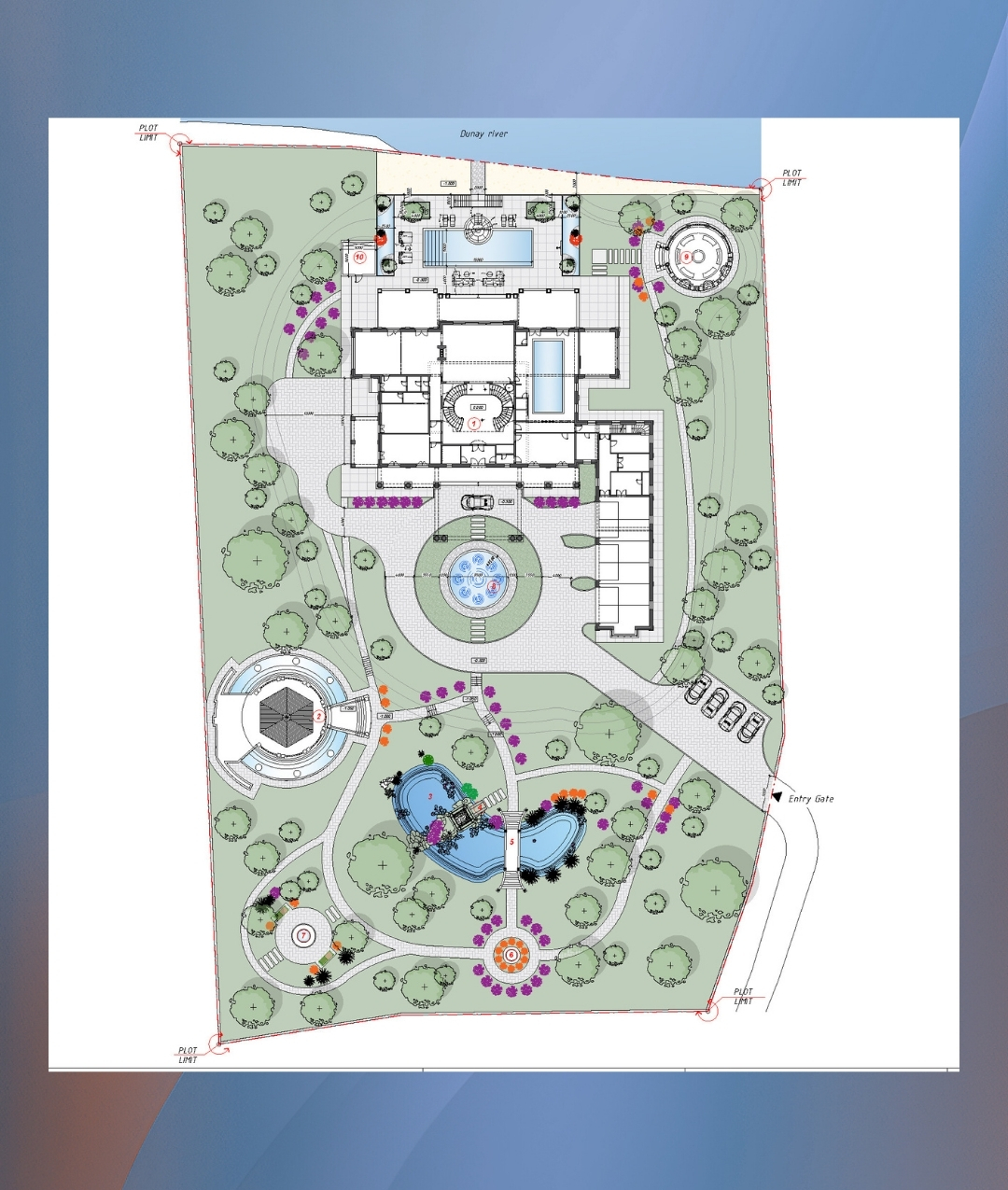 Luxury villa floor plan in UAE