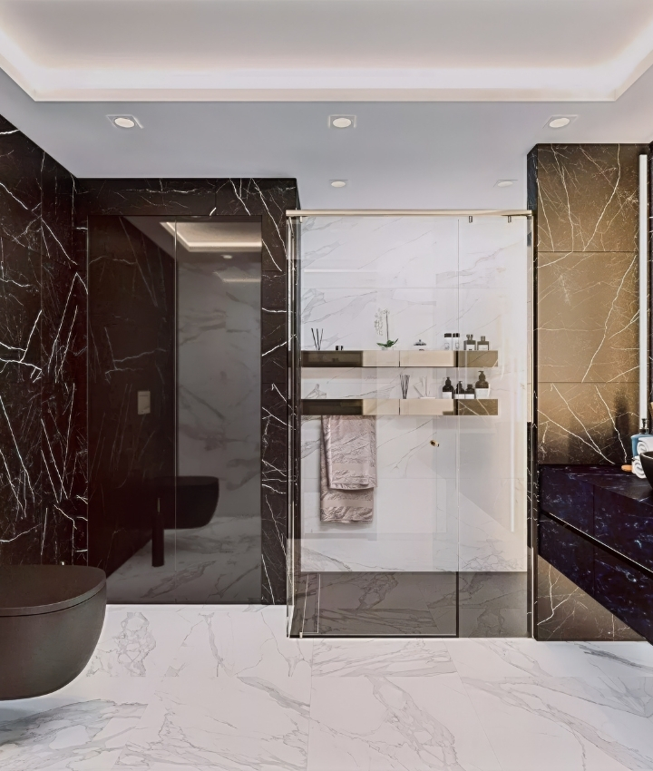 MINIMALIST BATHROOM IN LUXURY DESIGN