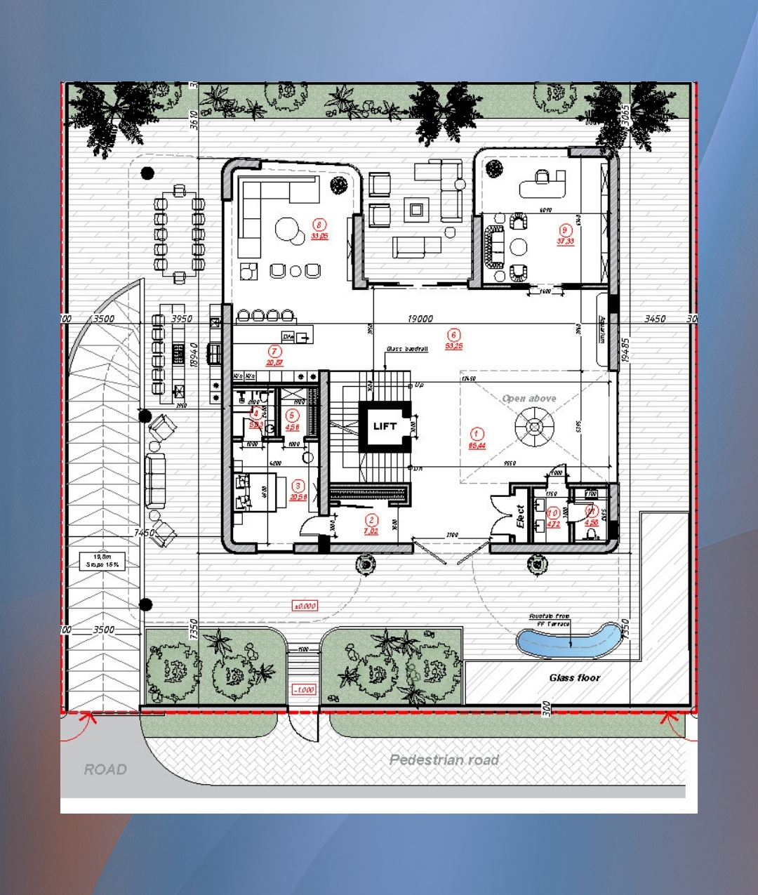 General plan of the territory