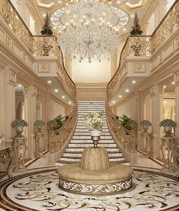 Splendid hall interior