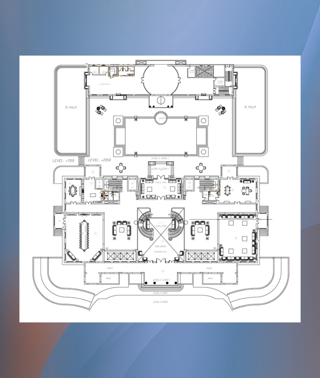 Villa floor plan in Dubai