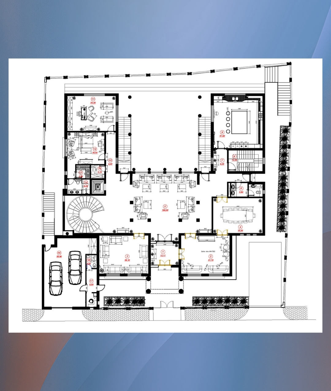 Luxury House Plan Sharjah 34