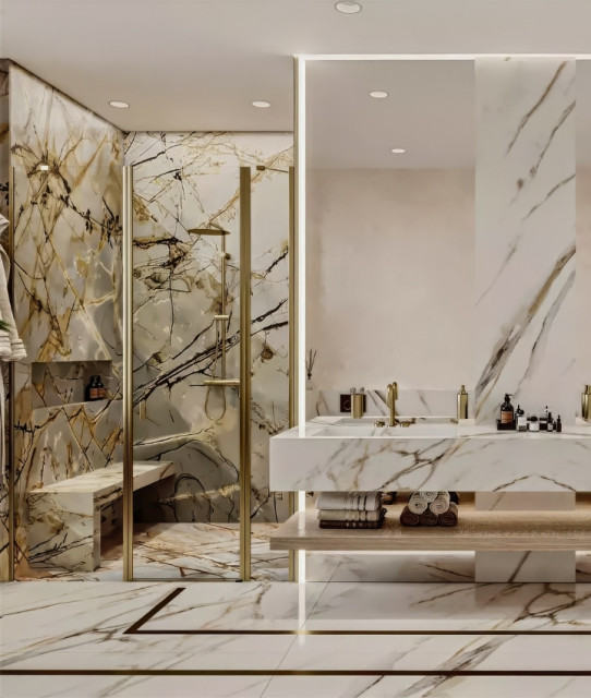 SPACIOUS FIT-OUT INTERIORS FOR WASHROOM