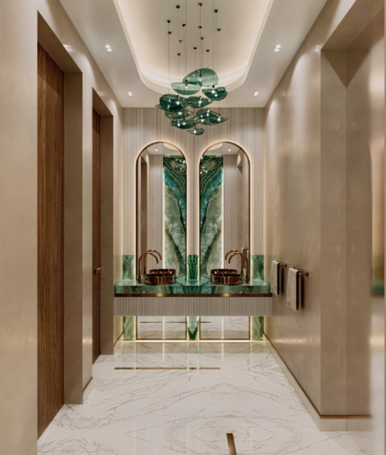 Best sea mosaic bathroom interior