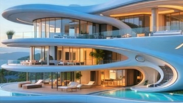 Modern luxury architecture designing