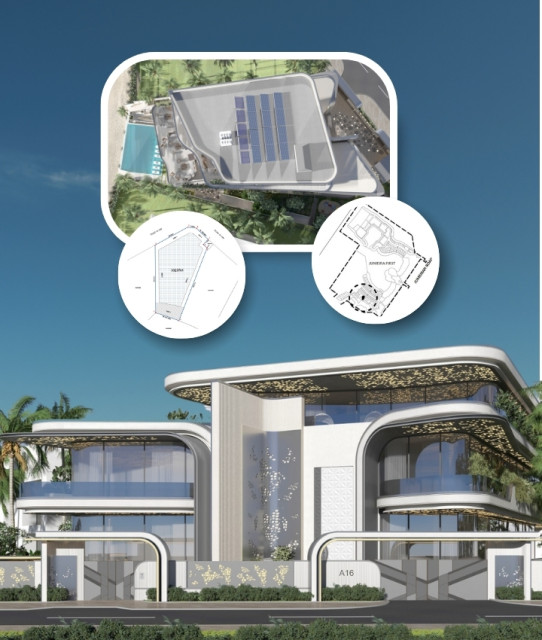 План современной виллы