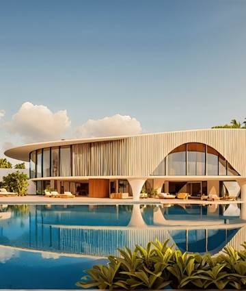 Идея роскошного дизайна бассейна