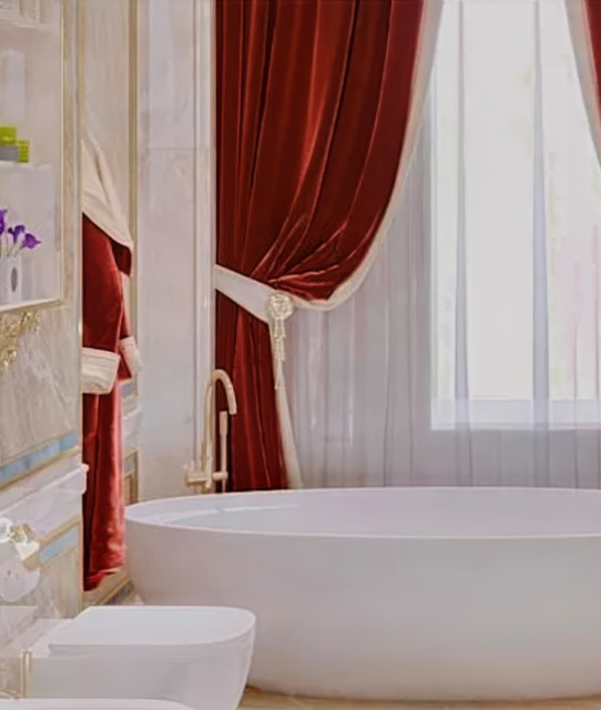 Golden Bathroom Interior Design