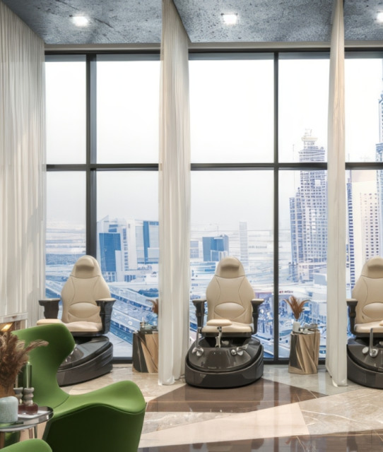 GREAT FUSION OF ART AND LUXURY DESIGN FIT-OUT BEAUTY SALON DUBAI