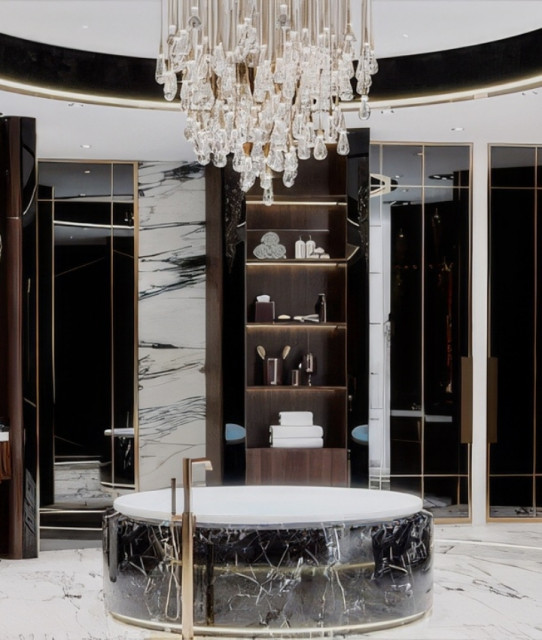 AN OPEN-SPACED SETTING FOR THE MASTER BATHROOM