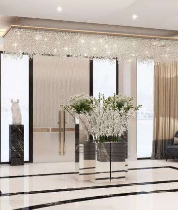 Современный дизайн входной зоны виллы